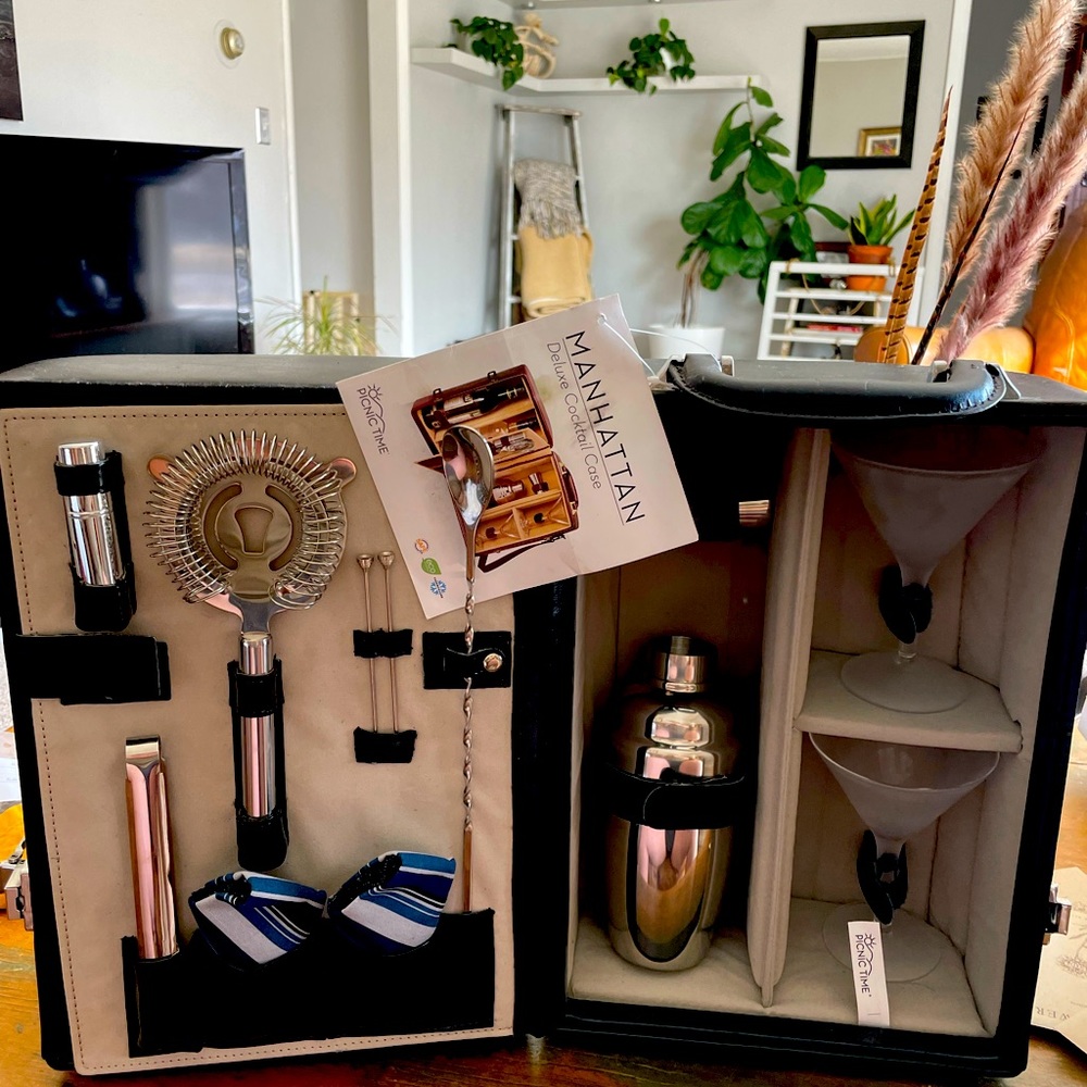 Picnic Time Manhattan Deluxe Cocktail Case